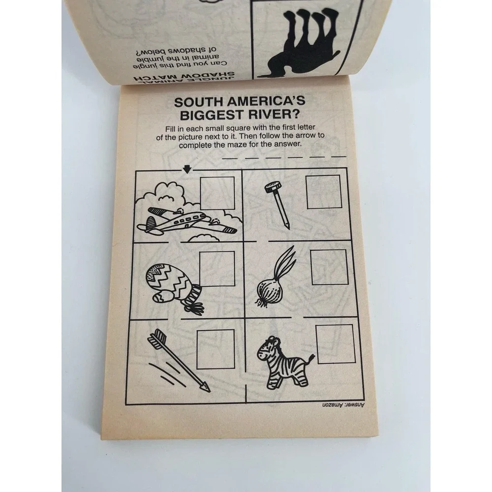 Vintage FunPad Jumbos Activity Book Kids Coloring Puzzle 144 Pages‎ Canada